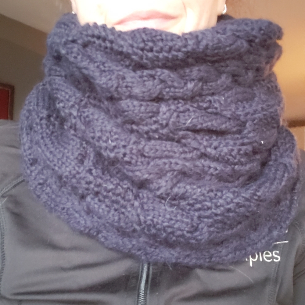 Cable knit infinity scarf from the Gap